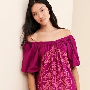 Free People Fiona embroidery dress sz S